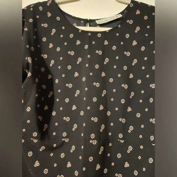 Abercrombie and Fitch Long Sleeve Paisley Boho Shift Dress Size Medium - Picture 3 of 9